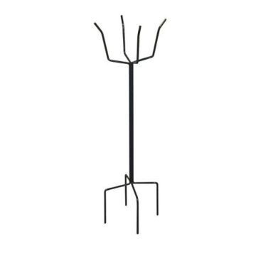 Plant Stand, Pot Stake, Black, 46"