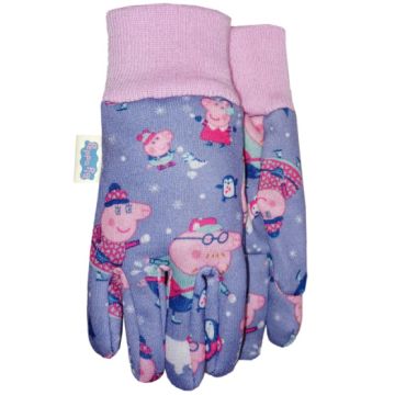 Peppa Pig Lined Jersey Glove Pink Toddler