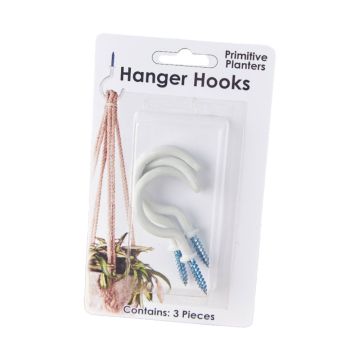 Primitive Planters, Hanger Hooks, 3 Pack