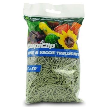 Luster Leaf Vine and Veggie Trellis Net, Green, 5-Feet by 30-Feet