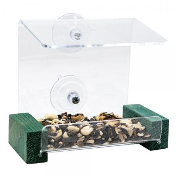 Songbird Essentials SE536 Mini Green Window Feeder