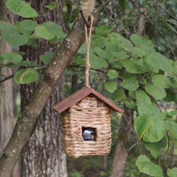 Songbird Essentials™ Hanging Grass Roosting Pocket with Roof
