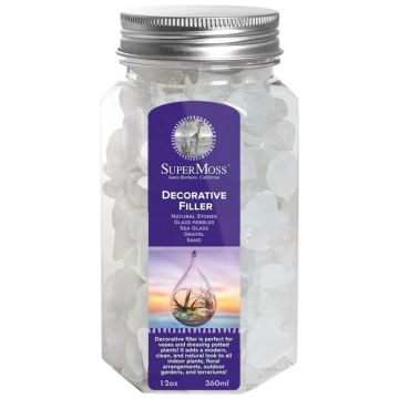 Sea Glass, Frosted White, 12oz Jar