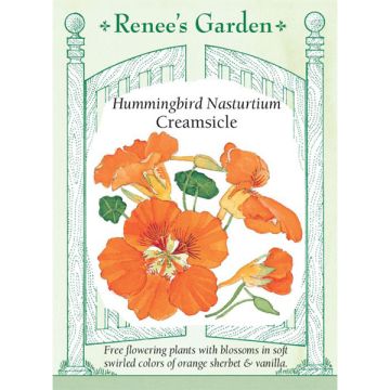 Tropaeolum, Mounding Nasturtium, Creamsicle ~ 30 seeds