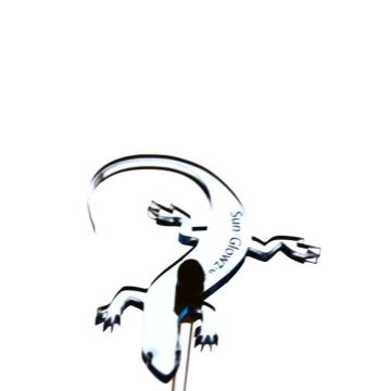 Sun Glowz Mini Blue Fluorescent Gecko, 12" Tall