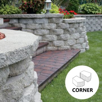COUNTY Winston® Corner Block: Tri-Split