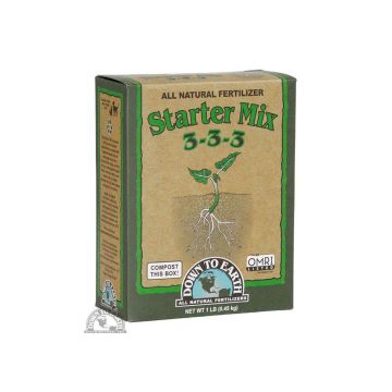 Down To Earth Starter Mix 3-3-3 Fertilizer, 1 lbs.