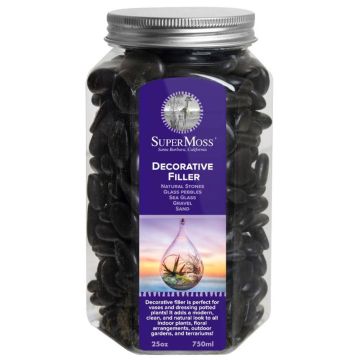 SuperMoss Decorative Stones Black, 25 oz. Jar