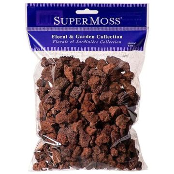 SuperMoss Horticultural Lava Rock 3/8-3/4" Red, 1 Quart