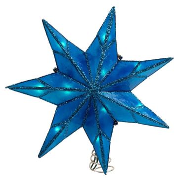 Kurt S. Adler® Capiz Blue Star Tree Topper