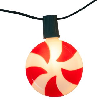 Kurt S. Adler® Peppermint Candy String Light with Clips