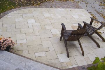 Valders Buff Rustic Pavers, Sawn Top & Bottom