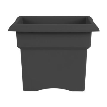 Bloem, Veranda Square Deck Box Planter, Charcoal