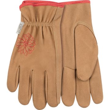 KINCO® HydroFlector™ Water-Resistant Synthetic Driver Gloves Tan Small