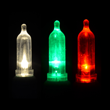 Gabriel Lights® LED T5 Green/Red/Warm White Frost Steady Green Cord 70L/34.5FT