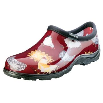 Woman's Garden Shoes Chicken Red - Sloggers