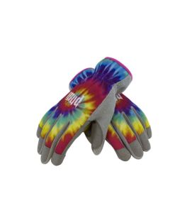 Peace and Love Tie-Dye Mud Gloves