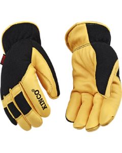 Men's KincoPro Lined Premium Grain Deerskin & Synthetic Hybrid Gloves