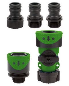 Green Thumb Poly Full Flow Quick Connector Hose End & Faucet Set