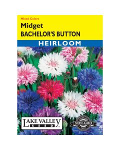 Centaurea, Bachelor’s Button 'Midget' Mixed Colors