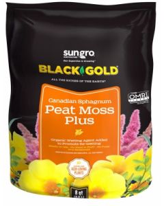 Black Gold Peat Moss Plus, 8 qt.