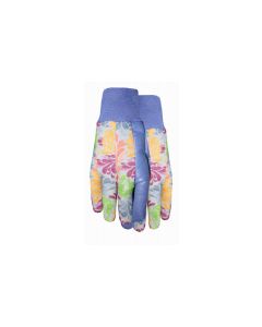 Ladies Periwinkle Knit Jersey Gloves, Large