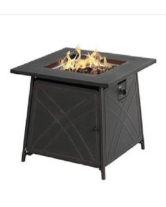 Four Season Courtyard, Square Gas Fire Pit Table
