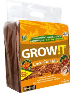 GROW!T Organic Coco Coir Mix, Block