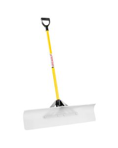 THE SNOWPLOW "The Original Snow Pusher" with D-Grip 36IN Poly-Blade 47.5IN Metal Handle