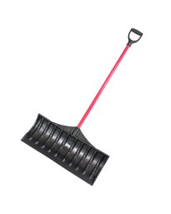 Bully Tools 92813 27″ Poly Snow Pusher with Fiberglass Handle and Poly D-Grip