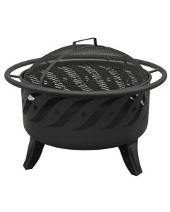 Patio Lights Firewave Black Fire Pit