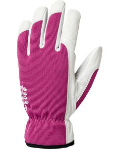 Hestra Women's Kobolt Garden Gloves, Fuchia/White