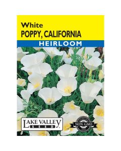 Eschscholzia, California Poppy 'White' Heirloom