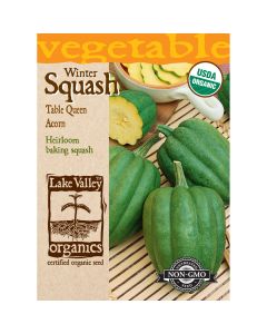 Cucurbita, Sweet Winter Squash 'Acorn Table Queen' Organic Heirloom