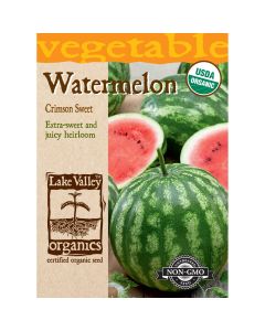 Citrullus, Watermelon 'Crimson Sweet' Organic Heirloom