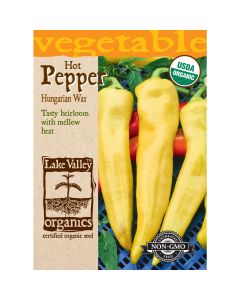 Capsicum, Hot Pepper 'Hungarian Wax' Organic Heirloom