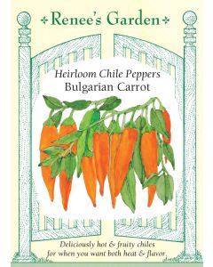 Capsicum, Pepper (Hot), Bulgarian Carrot Chiles ~ 40 seeds
