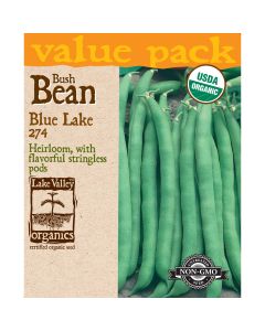 Phaseolus, Stringless Beans (Bush) 'Blue Lake 274' Organic Heirloom Value Pack
