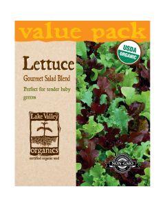 Lactuca, Lettuce Mix 'Gourmet Salad Blend' Organic Value Pack