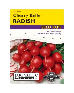 Raphanus, Radish 'Cherry Belle' Heirloom Seed Tape 6.6 ft