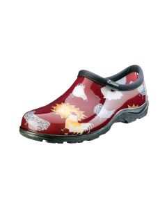 Woman's Garden Shoes Chicken Red - Sloggers