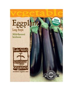 Solanum, Eggplant 'Long Purple' Organic Heirloom