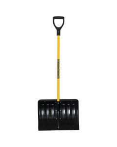 Structron® S600 Power™ Blizzard Buster Snow Shovel D-Grip 18IN Poly-Blade 43IN Fiberglass Handle