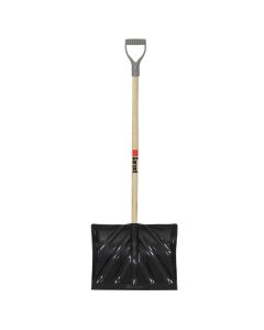 Garant Snow Shovel with D-Grip 18IN Poly-Blade 51IN Hardwood Handle