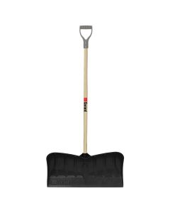 Garant Snow Pusher with D-Grip 26IN Poly-Blade 54IN Hardwood Handle