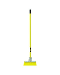 Yeoman™ Industrial Floor/Ice Scraper with Vinyl Grip 14IN Spring Steel Blade 56IN Steel Handle