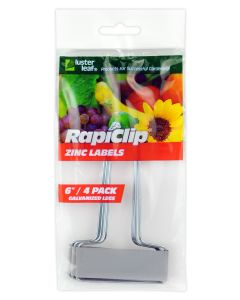 RapiClip Zinc Plant Labels, 6"" - 4 Pack