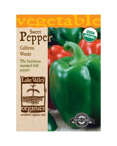 Capsicum, Pepper Sweet 'California Wonder' Green Bell