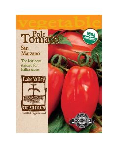 Solanum, Tomato Plum (Pole) 'San Marzano' Organic Heirloom