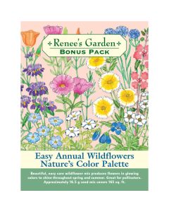 Easy Annual Wildflowers Nature’s Color Palette, Bonus Pack, 165 soft